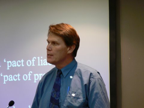 Rev Dr Mark Durie at an ICJS function